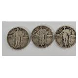 Coin - 1927, 1929 & 1930 Standing Liberty Quarters
