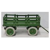 Arcade 6 1/2"L Cast Iron Flat Bed Stake Trailer
