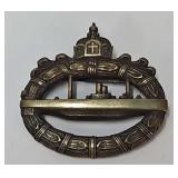 Military - WW1 German U-Boat Badge with maker mark