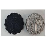 Military - WWI German Silver & Black Wound Badges