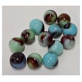 (13) 5/8' Antique Machine Made Marbles