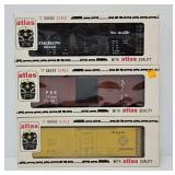 Train - (3) Atlas O-Gauge Freight Cars (MIB)