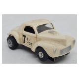 Aurora T-Jet #7 Willys Gasser HO Slot Car