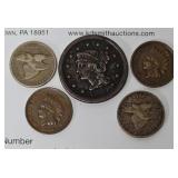 5 U.S. Early Coins