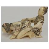 Antique Erotic Japanese Ivory Sunga Figures