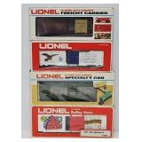 Train - (4) Lionel O-Gauge Freight Cars (MIB)