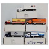 (5) Ertl Die Cast Tractor Trailer Coin Banks (MIB)