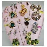 Collection of Designer Rhinestone Jewelry