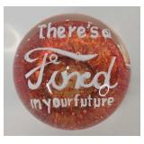 Ford Hand Blown Glass Paperweight