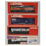Train - (4) Lionel O-Gauge Freight Cars (MIB)