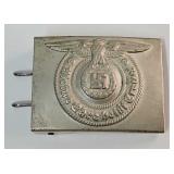 Military- WWII German SS NCO Belt Buckle