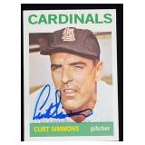 2016T Archives #A65-CS Curt Simmons Autograph Card
