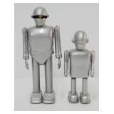 c2001 'Gort' 8' & 6' Key Wind Robots