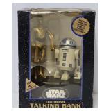1995 Star Wars R2-D2 & C3PO Talking Coin Bank w/OB