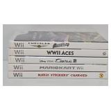(5) Nintendo Wii Video Game Cartridges