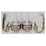 Pr Vintage Budweiser Wall Mount Bar Lights