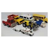 (6) Die Cast & Pressed Steel Toy Vehicles
