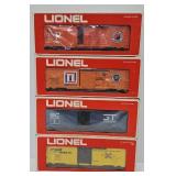 Train - (4) Lionel O-Gauge Box Cars (MIB)
