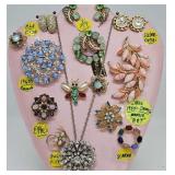 (19 pcs) Mid Century Designer Jewelry
