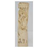 African Animal Motif Carved Camel Bone Sculpture