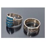 (2) Sterling Silver Rings
