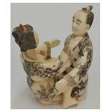 Antique Erotic Japanese Ivory Sunga Figures