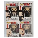 (4) Funko Pop WWF Wrestling Figures (MIB)