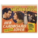 Orig. 1942 'Her Cardboard Lover' Movie Poster