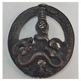Military - WWII German Bronzed Anti-partisan Badge