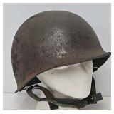 Military - WWII US Helmet w/Chin Strap