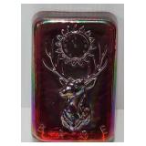 Fenton Red Carnival Glass BPOE Paperweight