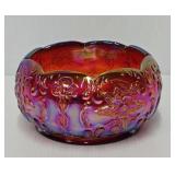 6' Fenton Ruby Carnival Glass Bowl
