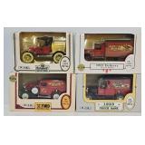 (4) ERTL 1:25 Die Cast Delivery Truck Banks