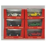 (6) Verem 1:43 Die Cast Sport Cars
