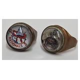 c1950's Nationals & Orioles Baseball Premium Rings