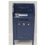 7 1/2"H US Mail Box Metal Coin Bank