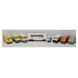 (7 Different) 1980's Ralstoy Die Cast Promo Trucks
