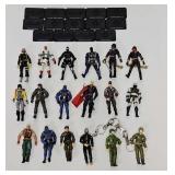 (18) c2000 GI Joe 3 3/4' Action Figures