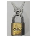 Ford Motor Co Brass Lock + Key Set
