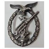 Military- WWII German Luftwaffe Flack Combat Badge