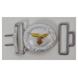 Military-WWII German Luftwaffe Officer Belt Buckle