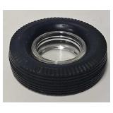 Vintage 6ï¿½ Etched Glass Firestone Tire Ashtray