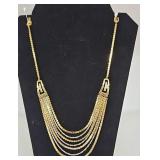 Givenchy Designer Gold & Silver Tone Necklace