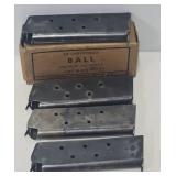 (4) M1911 Pistol Magazines & Empty Cartridge Box