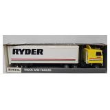 Ertl 18 3/4"L Pressed Steel Ryder Tractor Trailer