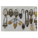 (14) Vintage Padlocks w/Keys