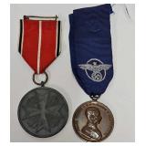 Military - (2) German Medals