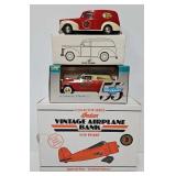 (3) Indian Motorcycle Promotional Coin Banks (MIB)