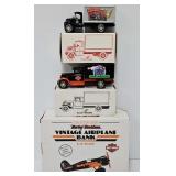 (3) Harley-Davidson Motorcycle Promo Coin Banks