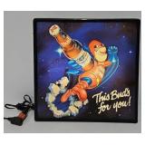 18"x18" Budweiser "Bud Man" Lighted Bar Sign